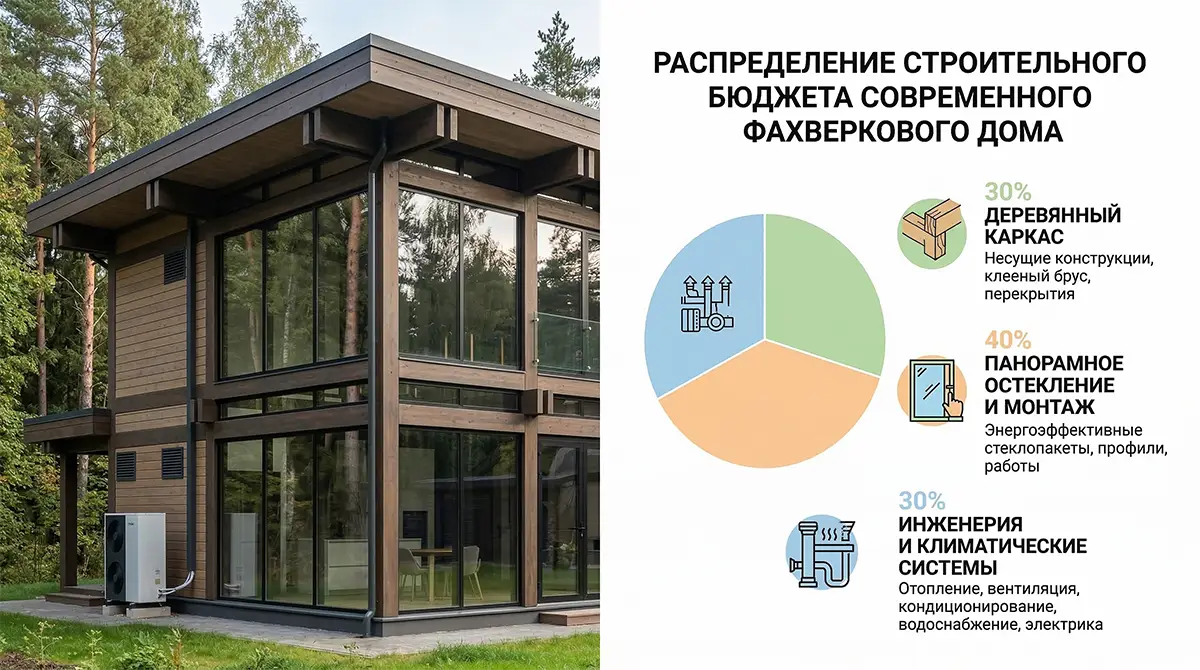 Сколько стоит фахверк: реальные цены и комплектации — технологические особенности и этапы строительства деревянного дома HOLZBAU