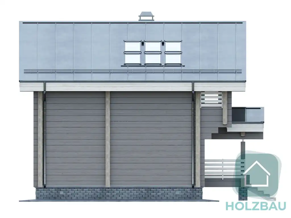 Фасад 3 проекта дома Tilia (НВ-125)